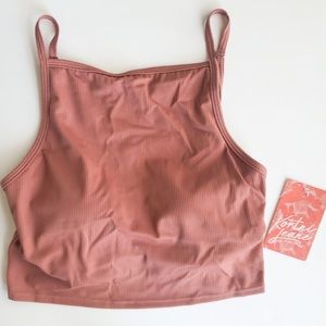 NWT Kortni Jeane swim top-squared up dusty rose